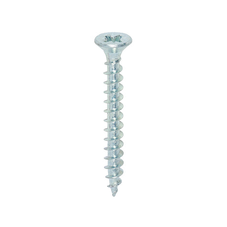 This is an image of Timco - Solo Chipboard & Woodscrews - PZ - Double Countersunk - Zinc 4.0 x 35mm - (200 PCS Box) 40035SOLOZ