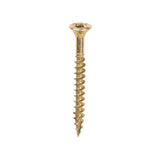 This is an image of Timco - C2 Clamp-Fix Screws - TX - Double Countersunk with Ribs - Twin-Cut - Yellow 4.0 x 40mm - (200 PCS Box) 40040C2C