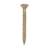 This is an image of Timco - C2 Strong-Fix Screws - PZ - Double Countersunk - Twin-Cut - Yellow 4.0 x 40mm - (1000 PCS Box) 40040C2IND