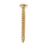 This is an image of Timco - Classic Multi-Purpose Screws - PZ - Double Countersunk - Yellow 4.0 x 40mm - (200 PCS Box) 40040CLAF