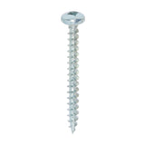 This is an image of Timco - Solo Chipboard & Woodscrews - SQ - Pan - Zinc 4.0 x 40mm - (200 PCS Box) 40040SQPSZ
