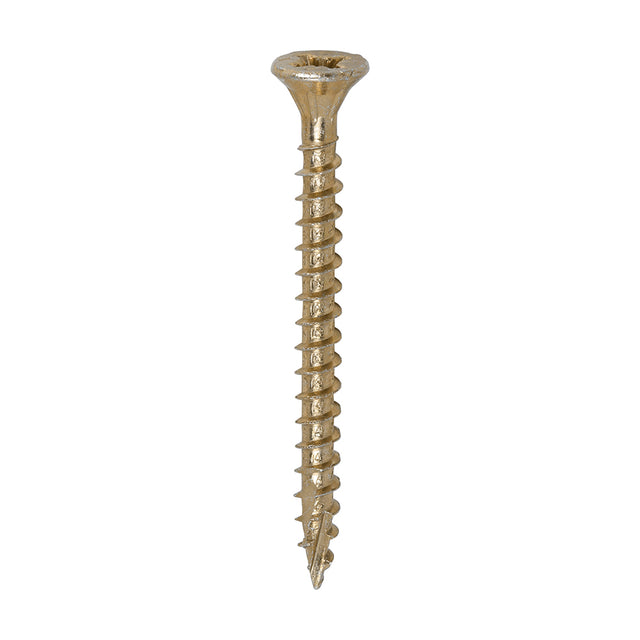 This is an image of Timco - C2 Strong-Fix Screws - PZ - Double Countersunk - Twin-Cut - Yellow 4.0 x 45mm - (200 PCS Box) 40045C2