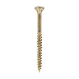 This is an image of Timco - Velocity Premium Multi-Use Screws - PZ - Double Countersunk - Yellow 4.0 x 50mm - (800 PCS Tub) 40050VYTUB