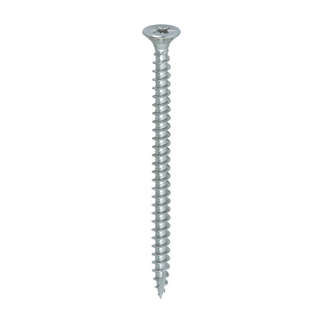 This is an image of Timco - Classic Multi-Purpose Screws - PZ - Double Countersunk - A4 Stainless Steel 4.0 x 60mm - (200 PCS Box) 40060CLA4
