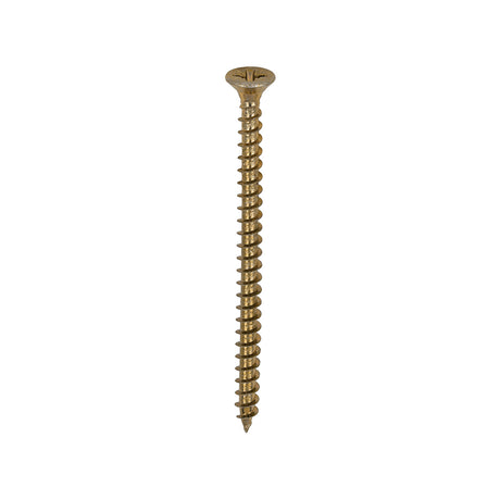 This is an image of Timco - Solo Chipboard & Woodscrews - PZ - Double Countersunk - Yellow 4.0 x 60mm - (200 PCS Box) 40060SOLOC