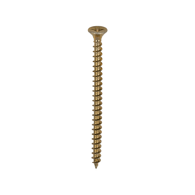 This is an image of Timco - Solo Chipboard & Woodscrews - PZ - Double Countersunk - Yellow 4.0 x 60mm - (200 PCS Box) 40060SOLOC