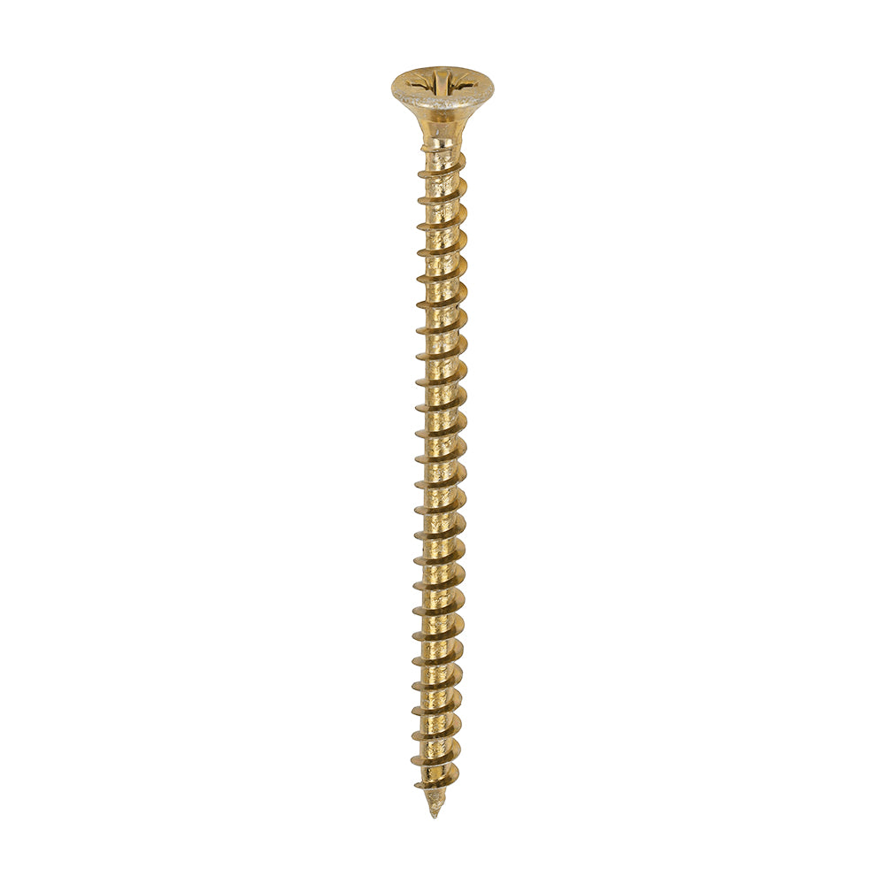 This is an image of Timco - Solo Chipboard & Woodscrews - Industry Pack - PZ - Double Countersunk - Yellow 4.0 x 60mm - (1000 PCS Box) 40060SOLOIND