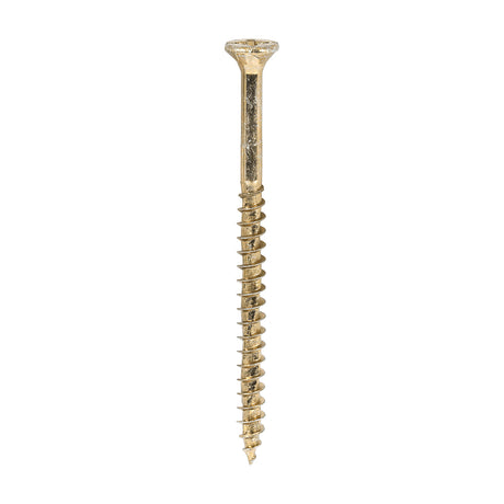 This is an image of Timco - Velocity Premium Multi-Use Screws - PZ - Double Countersunk - Yellow 4.0 x 60mm - (200 PCS Box) 40060VY