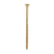 This is an image of Timco - C2 Clamp-Fix Screws - TX - Double Countersunk with Ribs - Twin-Cut - Yellow 4.0 x 70mm - (200 PCS Box) 40070C2C