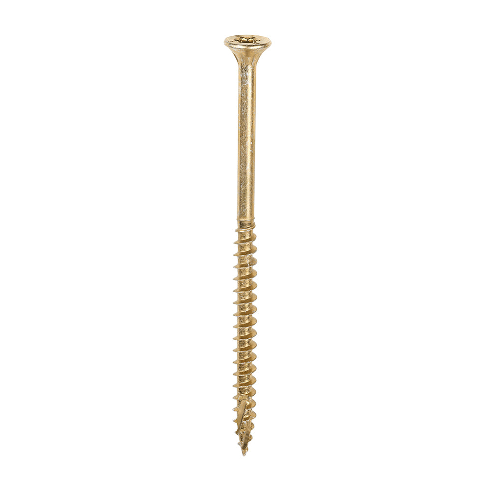 This is an image of Timco - C2 Clamp-Fix Screws - TX - Double Countersunk with Ribs - Twin-Cut - Yellow 4.0 x 70mm - (200 PCS Box) 40070C2C