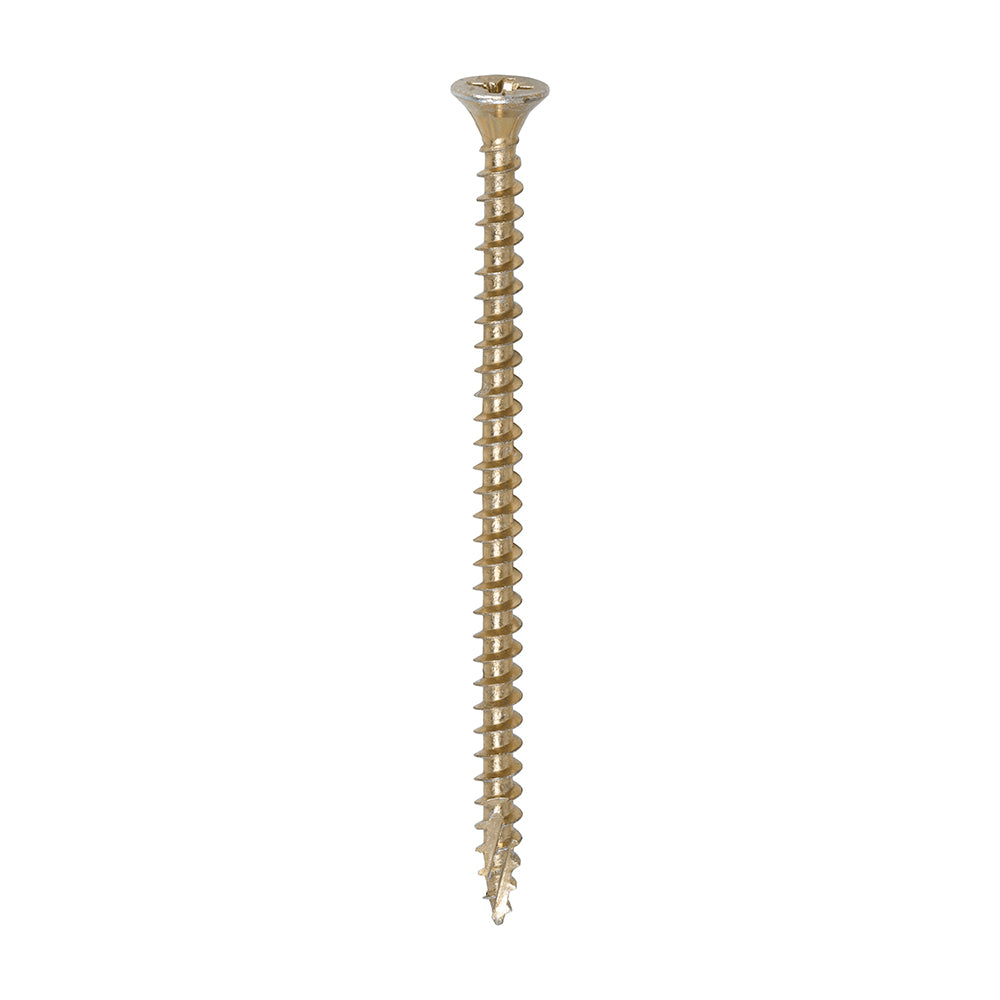 This is an image of Timco - C2 Strong-Fix Screws - PZ - Double Countersunk - Twin-Cut - Yellow 4.0 x 70mm - (200 PCS Box) 40070C2