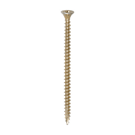 This is an image of Timco - C2 Strong-Fix Screws - PZ - Double Countersunk - Twin-Cut - Yellow 4.0 x 70mm - (200 PCS Box) 40070C2