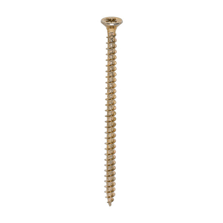 This is an image of Timco - Solo Chipboard & Woodscrews - PZ - Double Countersunk - Yellow 4.0 x 70mm - (200 PCS Box) 40070SOLOC