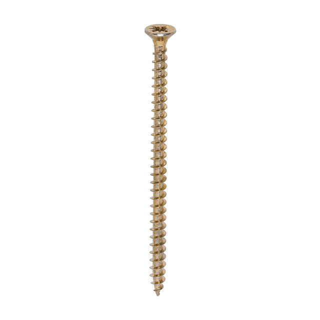 This is an image of Timco - Solo Chipboard & Woodscrews - PZ - Double Countersunk - Yellow 4.0 x 70mm - (200 PCS Box) 40070SOLOC
