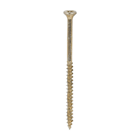 This is an image of Timco - Velocity Premium Multi-Use Screws - PZ - Double Countersunk - Yellow 4.0 x 70mm - (200 PCS Box) 40070VY