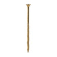 This is an image of Timco - C2 Clamp-Fix Screws - TX - Double Countersunk with Ribs - Twin-Cut - Yellow 4.0 x 80mm - (200 PCS Box) 40080C2C
