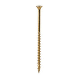 This is an image of Timco - C2 Clamp-Fix Screws - TX - Double Countersunk with Ribs - Twin-Cut - Yellow 4.0 x 80mm - (200 PCS Box) 40080C2C