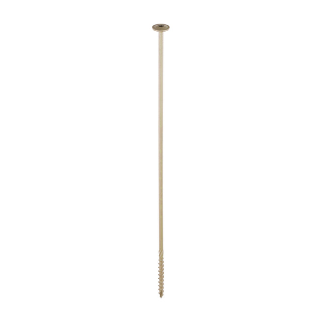 This is an image of Timco - Timber Screws - TX - Wafer - Exterior - Green 8.0 x 400mm - (4 PCS TIMpac) 400INDEXWP