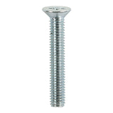 This is an image of Timco - Metric Threaded Machine Screws - PZ - Countersunk - Zinc M4 x 10mm - (100 PCS Box) 4010CPM
