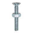 This is an image of Timco - Machine Screws - PZ - Countersunk & Hex Nuts - Zinc M4 x 25mm - (30 PCS TIMpac) 4025CPMHNP