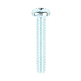 This is an image of Timco - Metric Threaded Machine Screws - PZ - Pan Head - Zinc M4 x 25mm - (100 PCS Box) 4025PPM