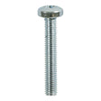 This is an image of Timco - Metric Threaded Machine Screws - PZ - Pan Head - Zinc M4 x 50mm - (100 PCS Box) 4050PPM