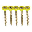 This is an image of Timco - Solo Collated Chipboard & Woodscrews - PH - Double Countersunk - Yellow 4.2 x 40mm - (1000 PCS Box) 40SCOLY
