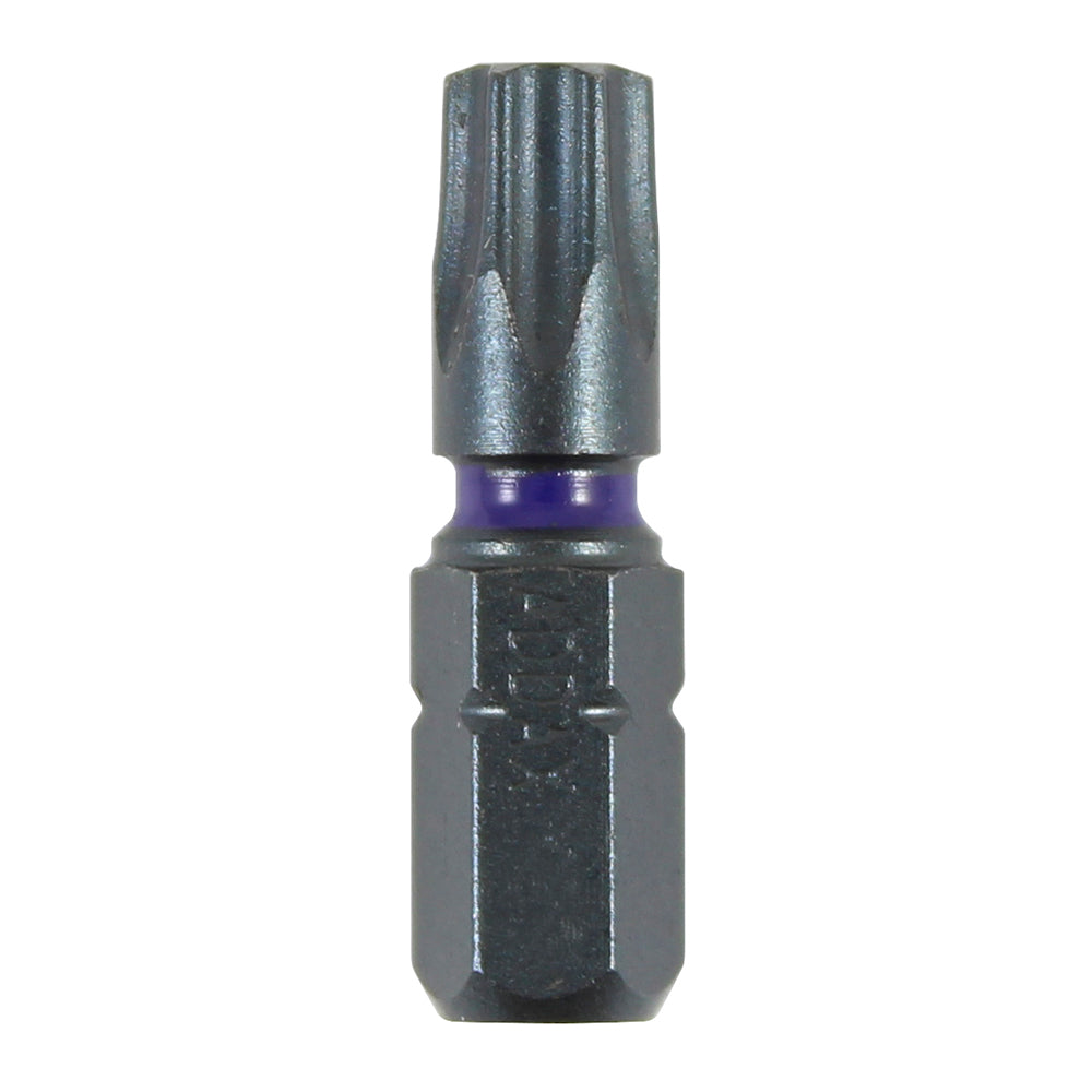 This is an image of Timco - V5 Impact Driver Bits - TX TX40 x 25 (10 Pieces Handy Bit Pack) 40TX25V5