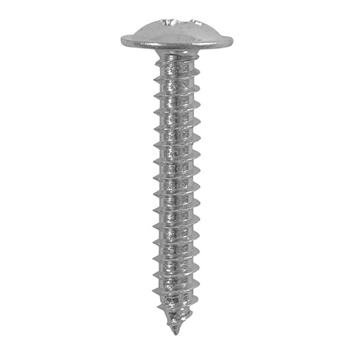 This is an image of Timco - Metal Tapping Screws - PZ - Flange - Self-Tapping - A2 Stainless Steel 4.2 x 19mm - (200 PCS Box) 4219CFASS