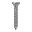 This is an image of Timco - Metal Tapping Screws - PZ - Countersunk - Self-Tapping - A2 Stainless Steel 4.2 x 25mm - (200 PCS Box) 4225CCASS