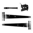 This is an image of Timco - Pedestrian Gate Kit - Black 14" (1 Each TIMbag) 427123