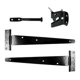 This is an image of Timco - Pedestrian Gate Kit - Black 14" (1 Each TIMbag) 427123