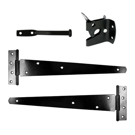 This is an image of Timco - Pedestrian Gate Kit - Black 14" (1 Each TIMbag) 427123