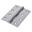 This is an image of Timco - Plain Butt Hinge - Fixed Pin (1838) - Zinc 100 x 70 (1 Pairs Plain Bag) 434158