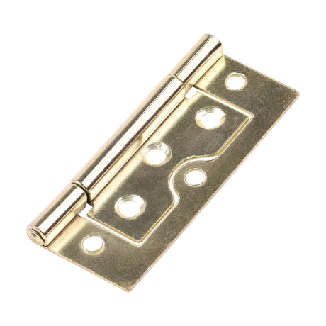 This is an image of Timco - Flush Hinge (105) - Electro Brass 75 x 51 (1 Pairs TIMpac) 434174P
