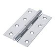 This is an image of Timco - Narrow Plain Butt Hinge (5050) - Zinc 100 x 58 (1 Pairs Plain Bag) 434255