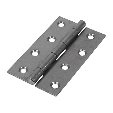 This is an image of Timco - Narrow Plain Butt Hinge (5050) - Self Colour 100 x 58 (1 Pairs Plain Bag) 434324