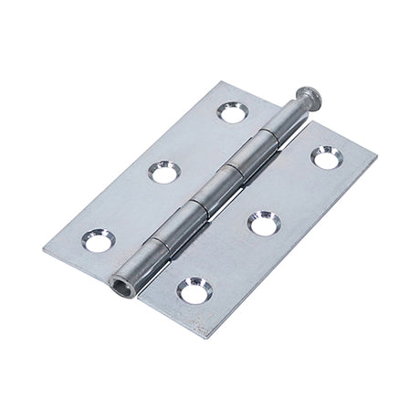 This is an image of Timco - Plain Butt Hinge - Loose Pin (1840) - Zinc 75 x 50 (1 Pairs Plain Bag) 434642