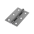 This is an image of Timco - Narrow Plain Butt Hinge (5050) - Self Colour 75 x 48 (1 Pairs Plain Bag) 434645