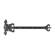 This is an image of Timco - Pair of Crown / Coronet Hinges - Antique Black 317mm (1 Pairs Bag) 442875