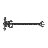 This is an image of Timco - Pair of Crown / Coronet Hinges - Antique Black 317mm (1 Pairs Bag) 442875