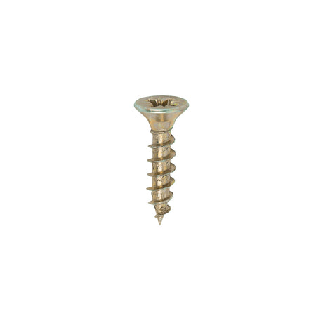 This is an image of Timco - Solo Chipboard & Woodscrews - PZ - Double Countersunk - Yellow 4.5 x 20mm - (200 PCS Box) 45020SOLOC