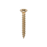 This is an image of Timco - Solo Chipboard & Woodscrews - PZ - Double Countersunk - Yellow 4.5 x 35mm - (200 PCS Box) 45035SOLOC