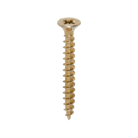 This is an image of Timco - Solo Chipboard & Woodscrews - PZ - Double Countersunk - Yellow 4.5 x 40mm - (200 PCS Box) 45040SOLOC