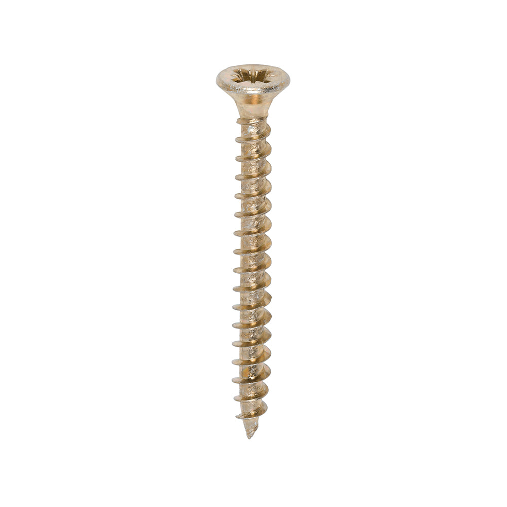 This is an image of Timco - Solo Chipboard & Woodscrews - PZ - Double Countersunk - Yellow 4.5 x 45mm - (200 PCS Box) 45045SOLOC