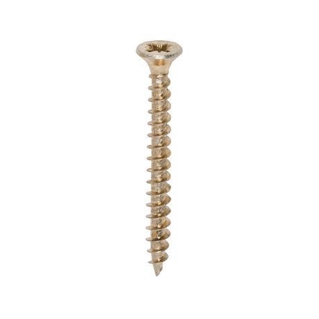 This is an image of Timco - Solo Chipboard & Woodscrews - PZ - Double Countersunk - Yellow 4.5 x 45mm - (200 PCS Box) 45045SOLOC