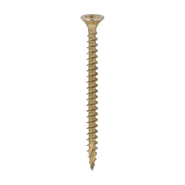 This is an image of Timco - C2 Strong-Fix Screws - PZ - Double Countersunk - Twin-Cut - Yellow 4.5 x 60mm - (200 PCS Box) 45060C2