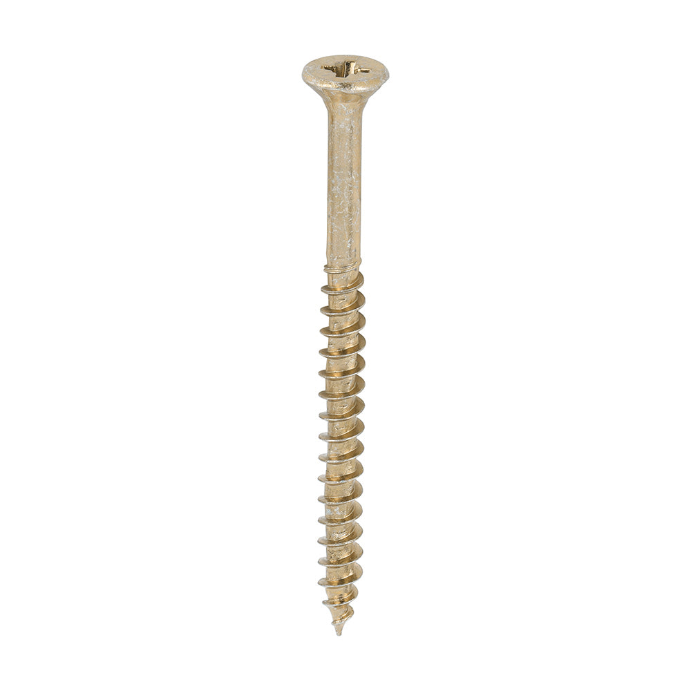 This is an image of Timco - Velocity Premium Multi-Use Screws - PZ - Double Countersunk - Yellow 4.5 x 60mm - (200 PCS Box) 45060VY