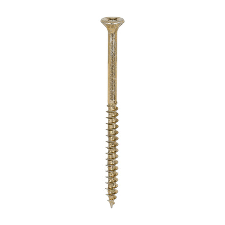 This is an image of Timco - Velocity Premium Multi-Use Screws - PZ - Double Countersunk - Yellow 4.5 x 70mm - (200 PCS Box) 45070VY