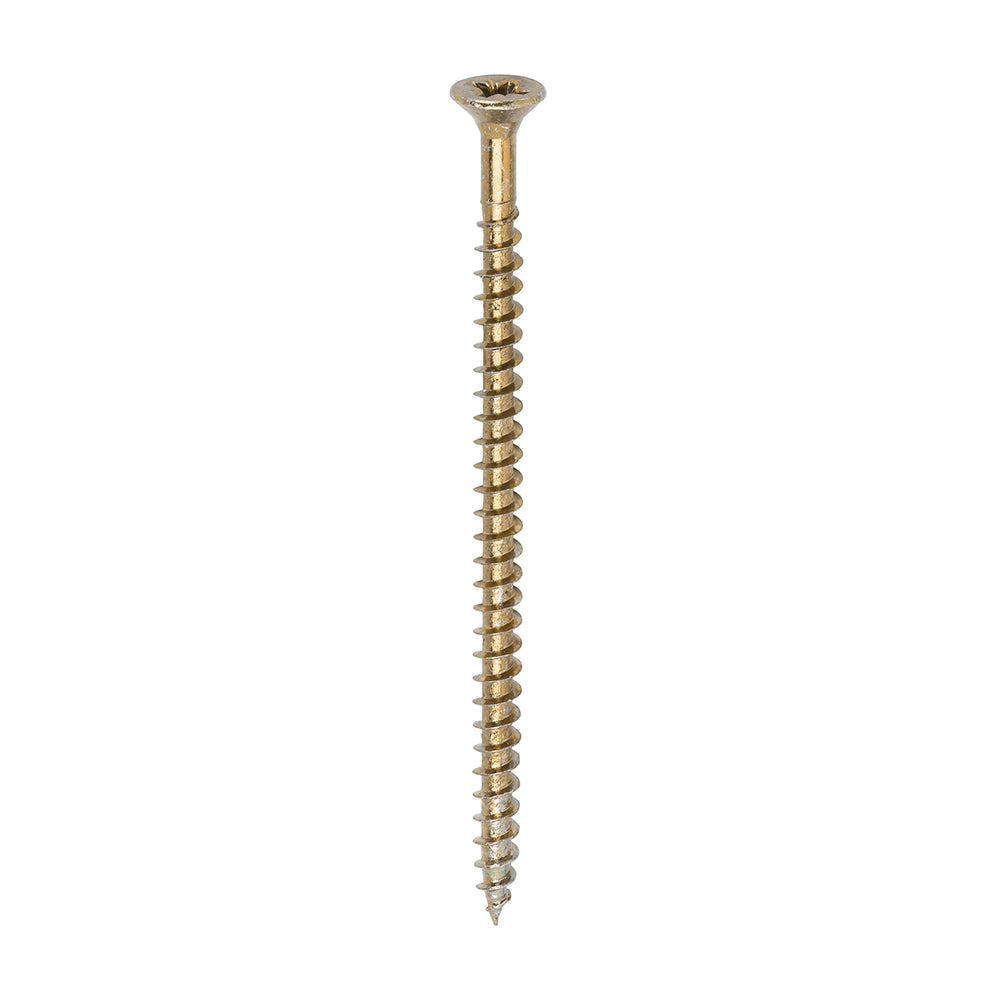 This is an image of Timco - Solo Chipboard & Woodscrews - PZ - Double Countersunk - Yellow 4.5 x 80mm - (200 PCS Box) 45080SOLOC